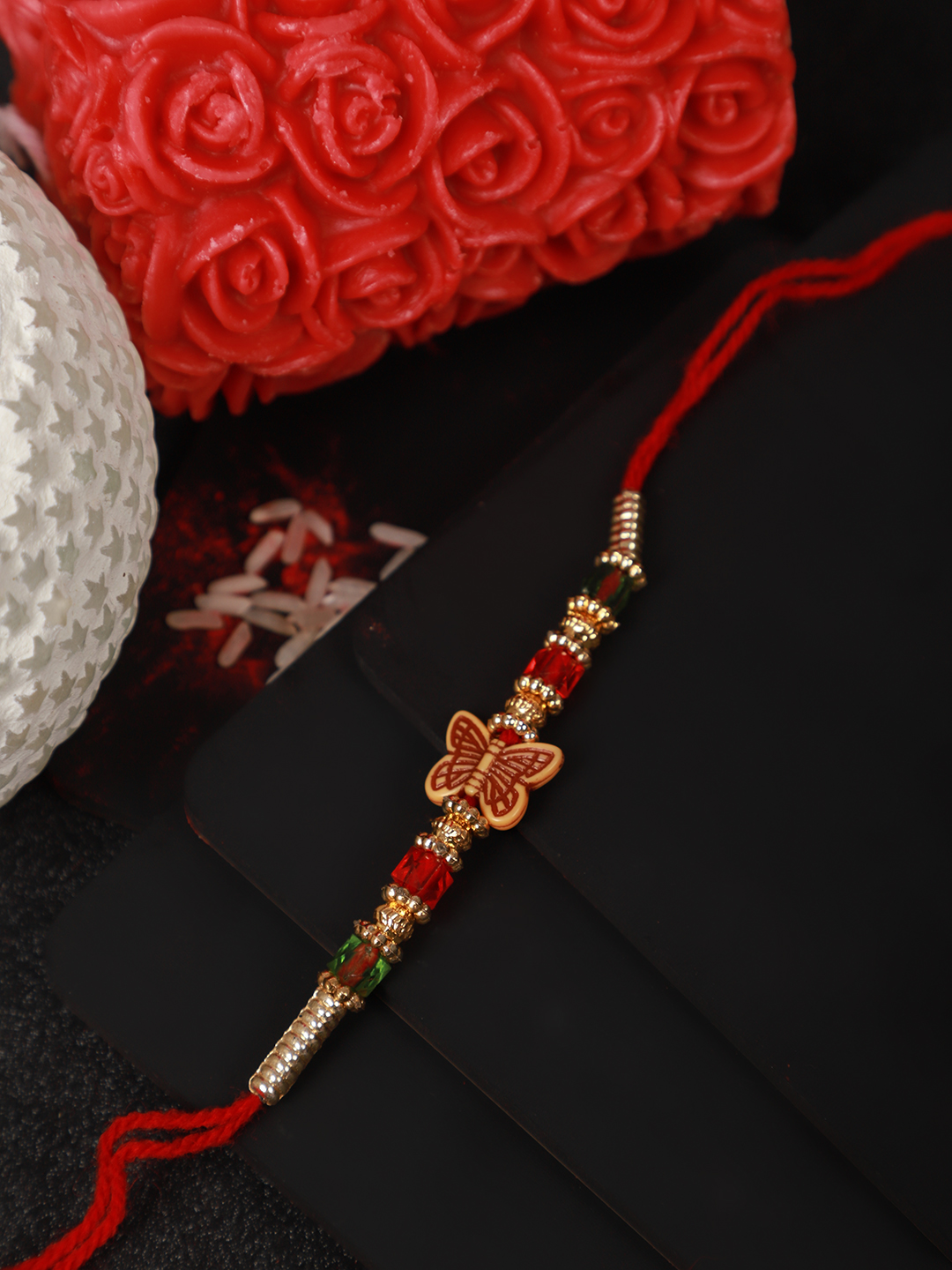 YouBella Rakhi and Greeting Card Combo for Brother, Rakhi Gift for Brother/Bhaiyya/Bhai (Style 2)